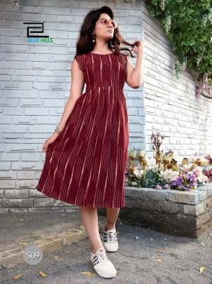 Ikkat Special Printed One Piece From Fab Funda