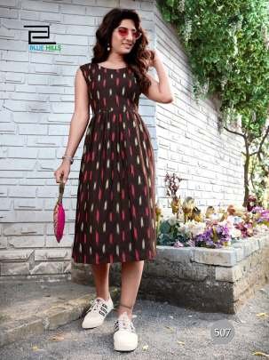 Ikkat Special Printed One Piece From Fab Funda