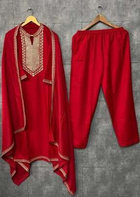 MASKA RED STRAIGHT SUIT