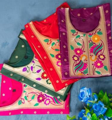 Paithani salvar suit Green