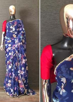Poonam Pearl lace Saree