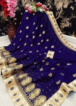 Rasila embroidery work saree