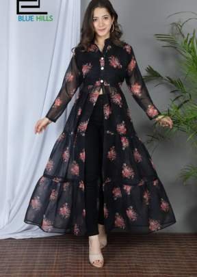 Zia Black Party Wear Long Flair Gown