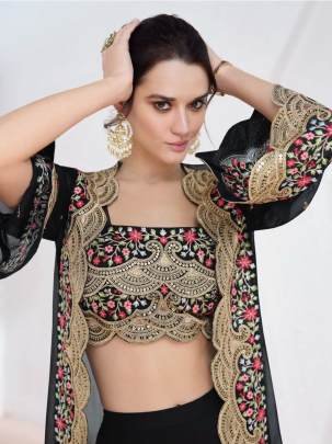 Aashirwad Creation Aaarzoo 9912 Series Black Lehenga