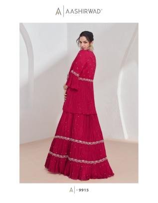 Aashirwad Creation Aaarzoo 9912 Series Pink Lehenga