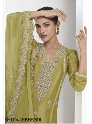 Aashirwad Creation Vaanya Mehendi Palazzo Set