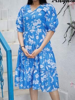 Aayaa vol 16 Pure Muslin Digital Print Western One Piece Dress