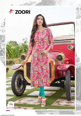 Akshara Vol 27 Daily Wear Printed Rayon Kurtis Cataloge By Zoori Brand