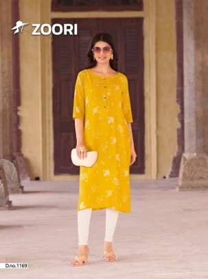 Akshara Vol 28 Beautiful Printed Rayon Kurtis By Zoori Brand