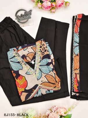 Alia Cut Sequence Work Beautiful Black Gown Pant With Dupatta
