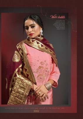 Alishka Fashion Brand Occasion Vol 3 Designer Silk Kurtis With Banarasi Dupatta
