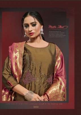 Alishka Fashion Brand Occasion Vol 3 Designer Silk Kurtis With Banarasi Dupatta