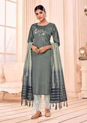Alishka Fashion Present Celebration Silk Hand Work Kurtis Set