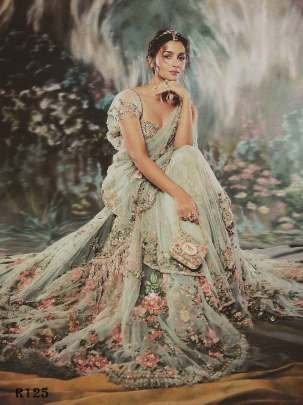 Aliya Bhatt New Trendy Bollywood Organza Saree