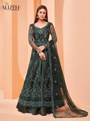Alizeh Gulbahaar 3007 Butterfly Net Anarkali Suit Gown