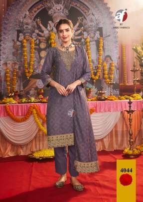 Palki Vol 4 By Anju Fabrics Muslin Hand Work Readymade Suit