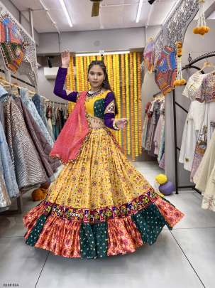 Attractive Patola Printed Lehenga Choli With Gamthi Work Lace