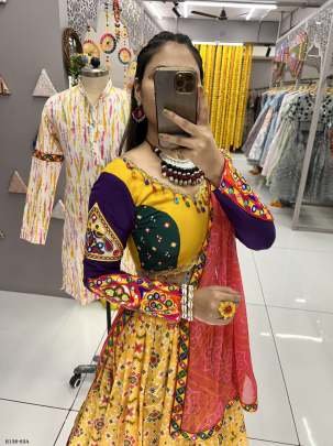 Attractive Patola Printed Lehenga Choli With Gamthi Work Lace
