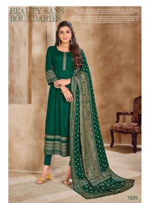 Banwery Beautiful  Rayon Long Gown With Dupatta