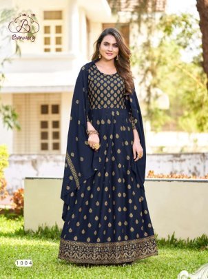 Banwery Launch Paridhi  Beautiful Long Kurtis With Dupatta