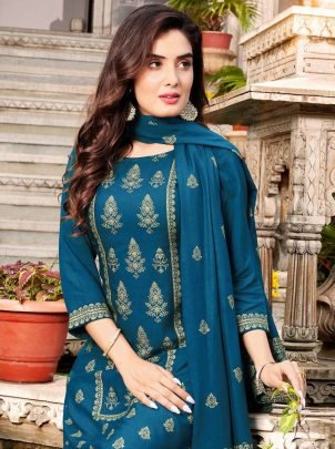 Banwery Parishi Beautiful Readymade Rayon Fancy Suits