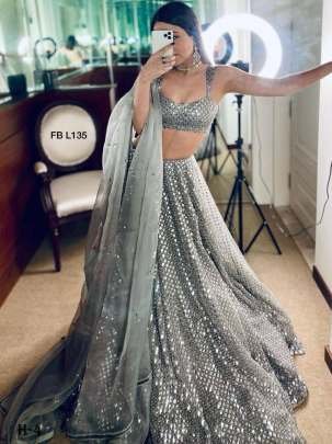 Beat the Heat With This Grey Stunning Lehenga Set