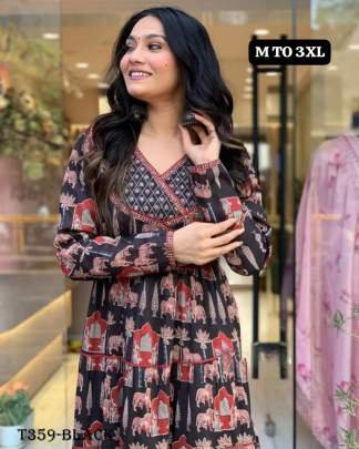 Beautiful Black Cotton Suit Set With Emboidery Work