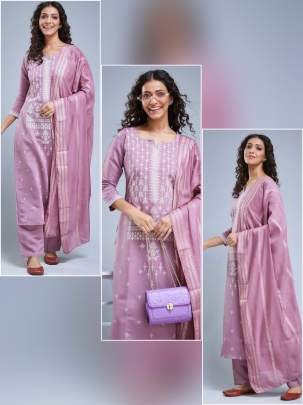 Beautiful Designer Chanderi Kurtis Set With Inner