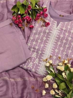 Beautiful Designer Chanderi Kurtis Set With Inner