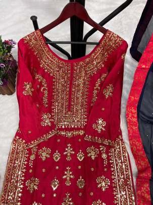 Beautiful Designer Embroidered Readymade Suit