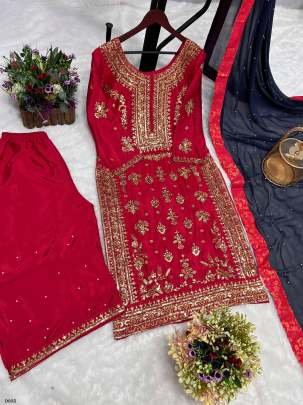 Beautiful Designer Embroidered Readymade Suit