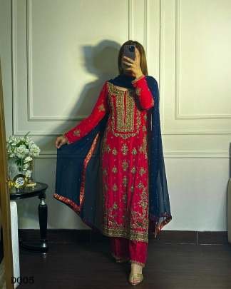 Beautiful Designer Embroidered Readymade Suit