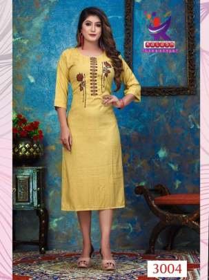 Beautiful Embroidery Work Designer Kurtis By Kalash Lifestyle