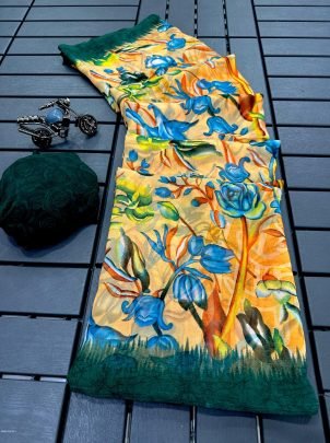 Beautiful Ethnic Solid Casual Printed Saree