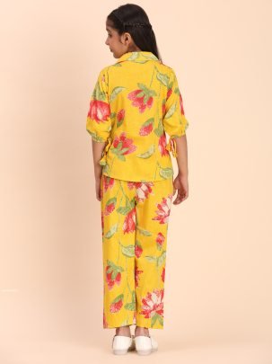 Beautiful Exclusive Mustard Co Ord Set for Girls