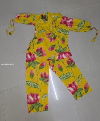 Beautiful Exclusive Mustard Co Ord Set for Girls