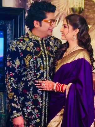 Beautiful Function Wear Pooja Purple Soft Silk Saree With Gold Jari