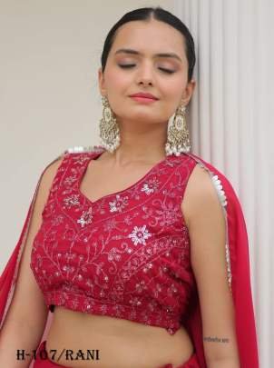 Beautiful Georgette Silk Rani Lehenga Choli