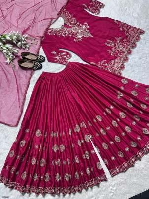 Beautiful heavy embroidered designer Pakistani sharara suit