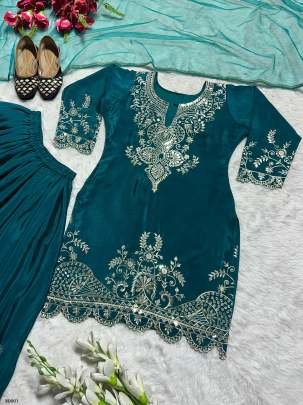 Beautiful heavy embroidered designer Pakistani sharara suit