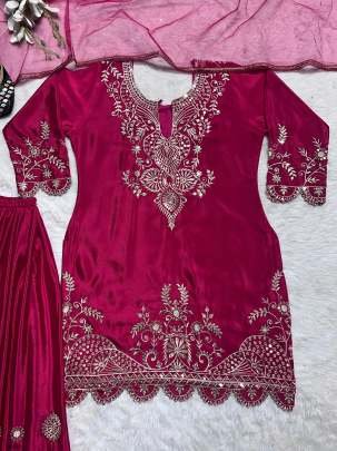 Beautiful heavy embroidered designer Pakistani sharara suit