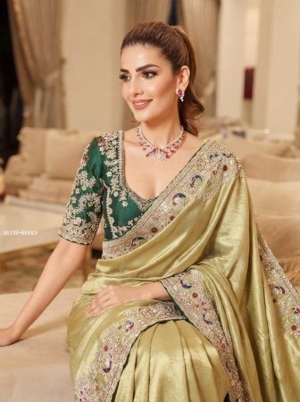 Beautiful Kanjivaram Saree With Sequins Work