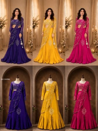 Beautiful Lehenga Saree For Wedding