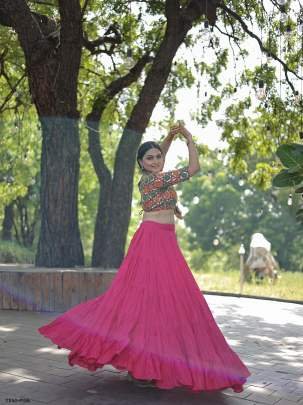 Beautiful Pink Readymade Rayon Lehenga Choli