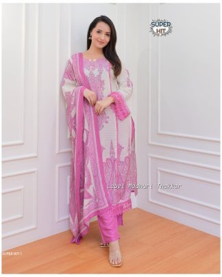 Beautiful  printed Maslin with full Sequence Work kurta set