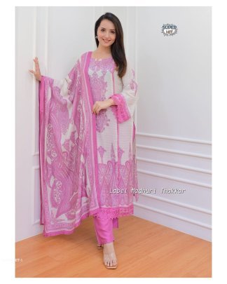 Beautiful  printed Maslin with full Sequence Work kurta set