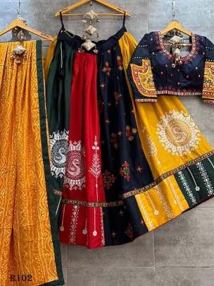 Beautiful Printed Muslin Cotton Lehenga Choli