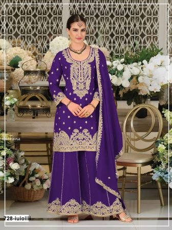 Beautiful Simple Embroidered Unstitch Dress Material