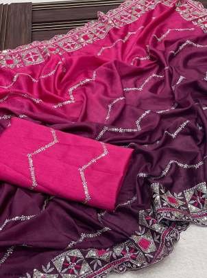 Beautifull Mono banglori silk Pink Saree