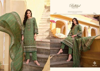 Belliza Bin Saeed Vol 3 Cotton Unstitch Dress Material